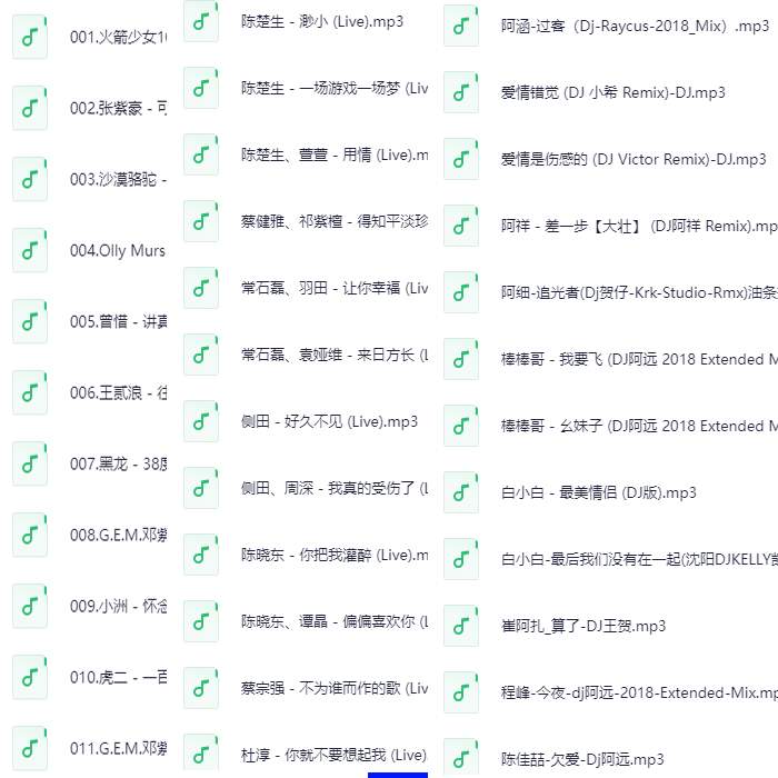 图片[2]-车载抖音热播流行音乐一人一首成名曲超嗨电音夜店DJ经典怀旧金曲-资源库