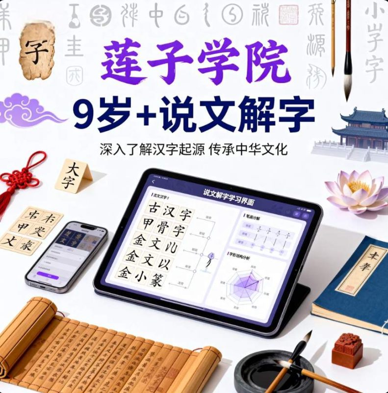 【完结】【莲子学院】9岁+说文解字-资源库