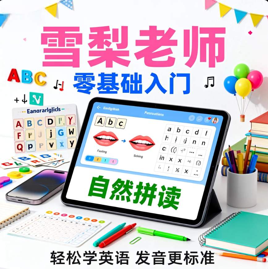 图片[1]-《雪梨老师零基础入门自然拼读》-资源库