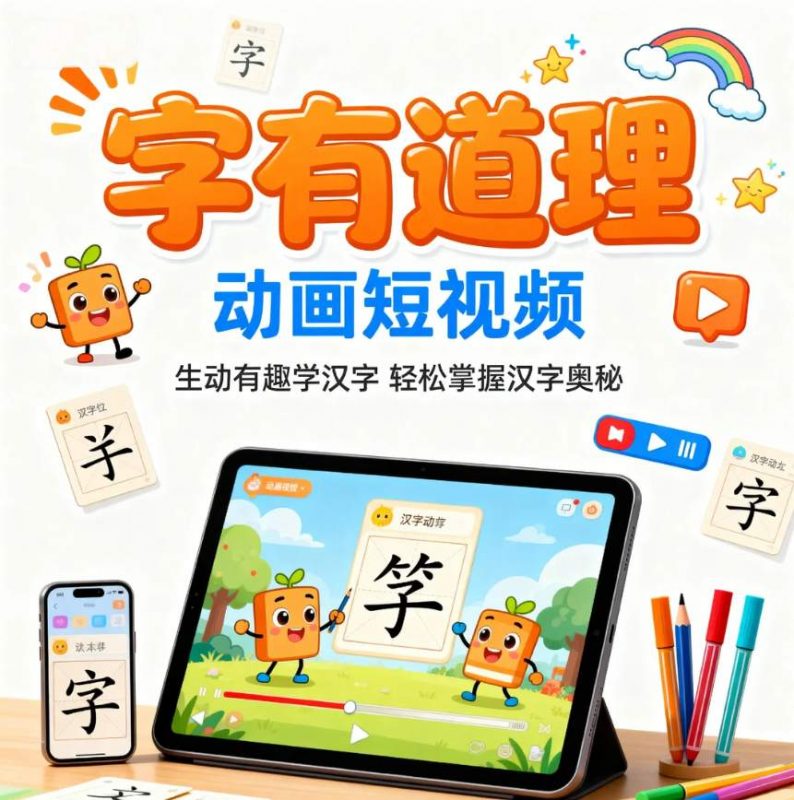 字有道理第一、二季的动画短视频-资源库