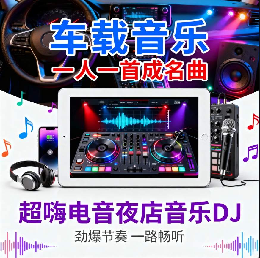 图片[1]-车载抖音热播流行音乐一人一首成名曲超嗨电音夜店DJ经典怀旧金曲-资源库
