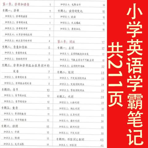图片[2]-小学学霸笔记电子版-资源库